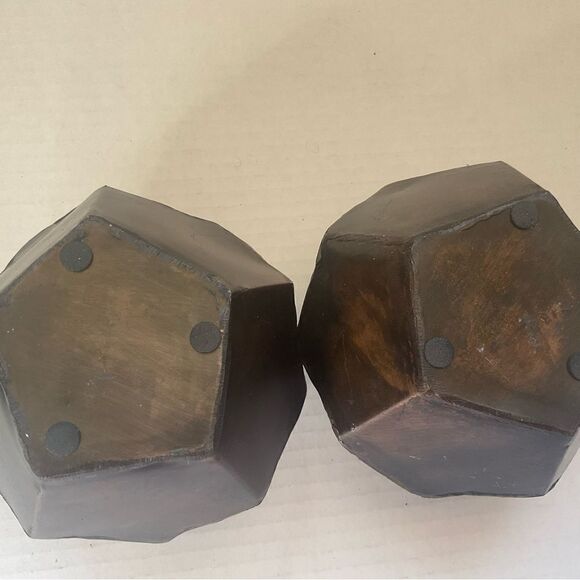 CANDLEHOLDERS Natural aged iron finish hand cut and welded Rustic - Picture 7 of 8